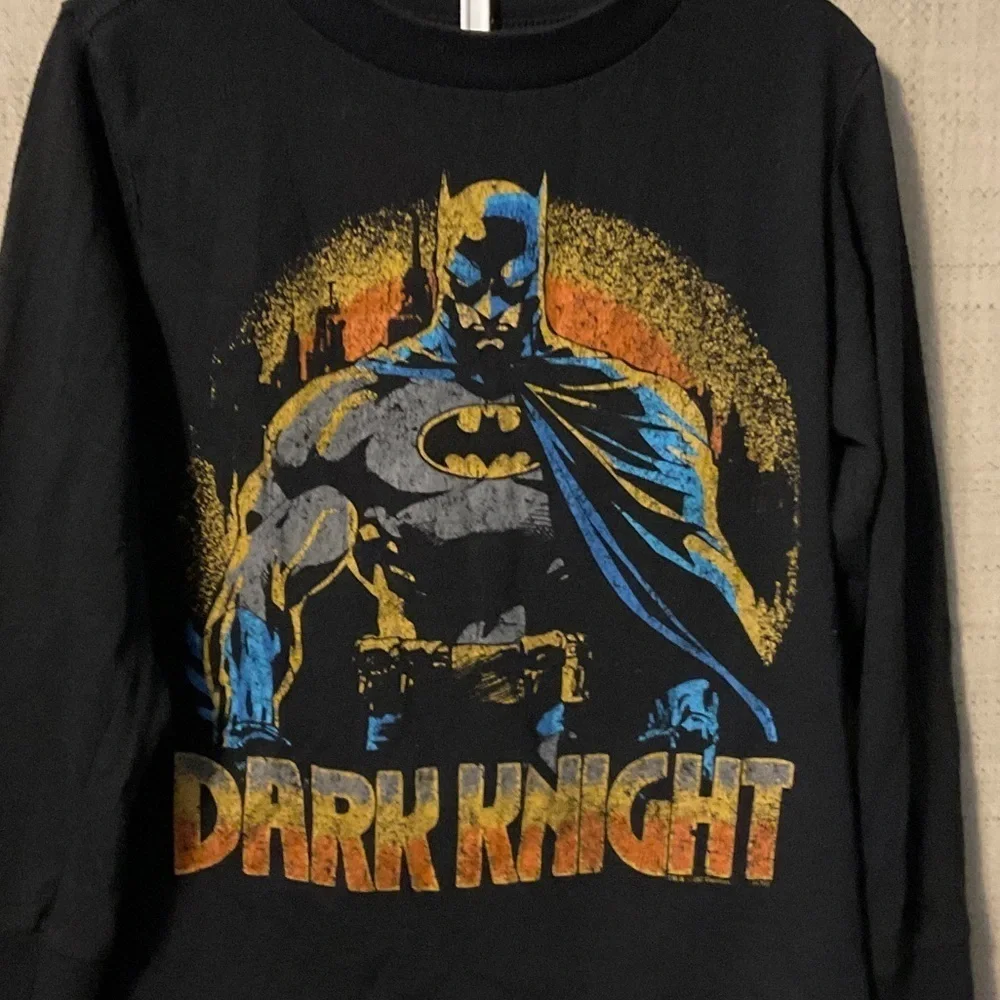 Old Navy Kids Batman Dark Knight Black Long Sleeve Tee